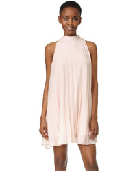 Cupcakes And Cashmere Holly Shimmer Pleated Trapeze Dress