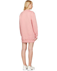 Acne Studios Pink Fleece Carola Pullover Dress