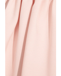 Miu Miu Ribbed Stretch Jersey Mini Dress Blush