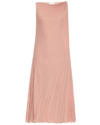 Raey Ry Pleated Knot Shoulder Dress