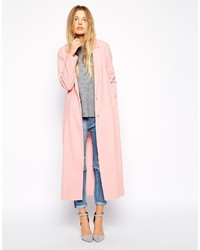 Asos Collection Crepe Duster Jacket In Maxi Length
