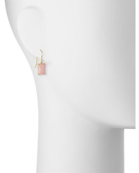 Ippolita 18k Gold Rock Candy Gelato Single Rectangle Drop Earrings In Pink Opal