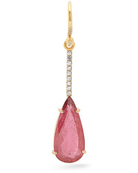 Irene Neuwirth Diamond Tourmaline Rose Gold Earring