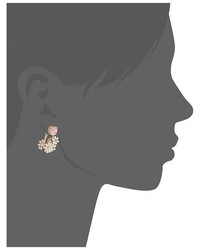 Betsey Johnson Flower Cluster Earrings Jacket Earring