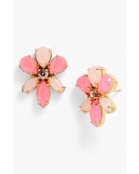 kate spade new york Gardens Of Paris Oversize Stud Earrings Pale Pink Multi Gold