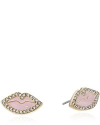 Kate Spade New York Love List Studs Earrings Light Pink Stud Earrings