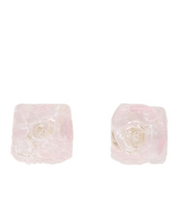 Maryam Nassir Zadeh Pink Cube Earrings