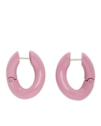 Balenciaga Pink Loop Earrings