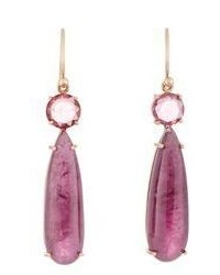 Irene Neuwirth Pink Tourmaline Double Drop Earrings Colorless