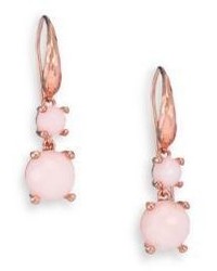 Ippolita Ros Rock Candy Pink Opal Two Stone Drop Earrings