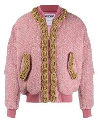 Moschino Embroidered Trim Bomber Jacket