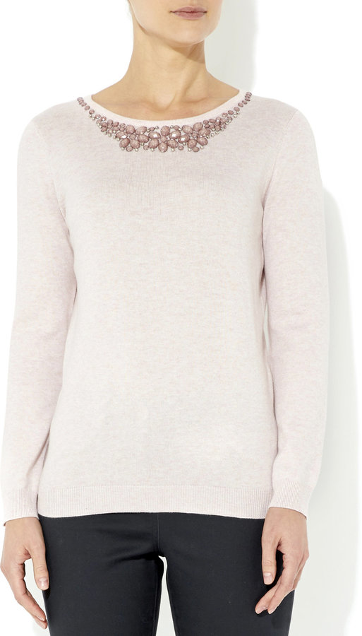 Wallis discount studded jumper