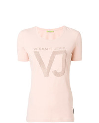 Versace Jeans Embellished Logo T Shirt