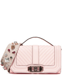 Rebecca Minkoff Phone Love Cross Body With Embellished Guitar Strap
