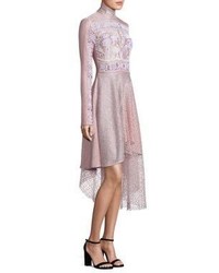 Peter Pilotto Asymmetrical Jersey Lace Embellished Dress