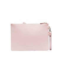 Sophia Webster Pink Flossy Butterfly Leather Clutch Bag