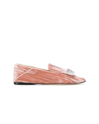 Sergio Rossi Jewel Embellished Slip On Loafers