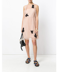 RED Valentino Mesh Butterfly Embellished Dress