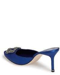 Manolo Blahnik Hangisi Embellished Mule