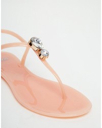 Asos Collection Fabulous Embellished Jelly Sandals