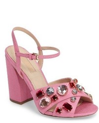 Topshop Rubies Crystal Embellished Sandal