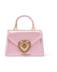 Dolce & Gabbana Devotion Mini Embellished Satin Shoulder Bag