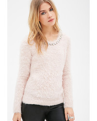 Pink Embellished Sweater