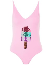 Topshop Ice Lolly Sequin Embellished Swimsuit