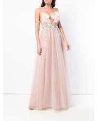 Loulou Embellished Tulle Maxi Dress