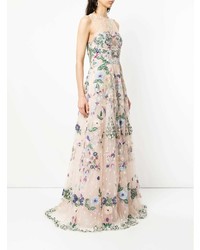 Zuhair Murad Jewel Neck Fully Embellished Tulle Ball Gown