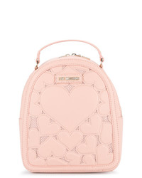 Love Moschino Heart Embroidered Backpack
