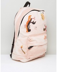 Asos X Lot Stock Barrel Backpack With Embroidery