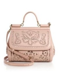 Pink Embroidered Bag