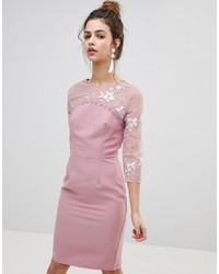 Little Mistress Embroidered Bodycon Dress