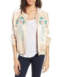 Blank NYC Blanknyc Embroidered Bomber Jacket