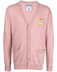 Pink Embroidered Cardigan