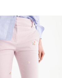 J.Crew Cropped Pant In Embroidered Chino