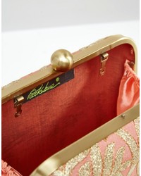 Park Lane Hand Embroidered Box Clutch Bag