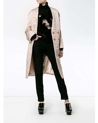 Alexander McQueen Butterfly Embroidered Cocoon Coat