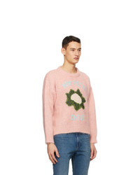 Gucci Pink Mohair Crop Sweater