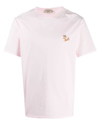 MAISON KITSUNÉ Chillax Fox Patch Cotton T Shirt