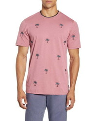 Ted Baker London Coconut Slim Fit Embroidered Palm Tree T Shirt