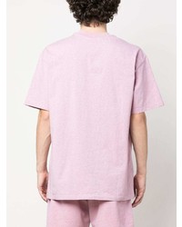 MSGM Embroidered Logo Cotton T Shirt