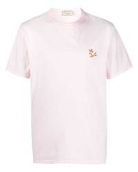 MAISON KITSUNÉ Embroidered Logo Cotton T Shirt