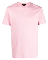 Versace Gv Signature Embroidered T Shirt