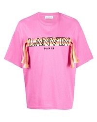 Lanvin Logo Print Short Sleeved T Shirt