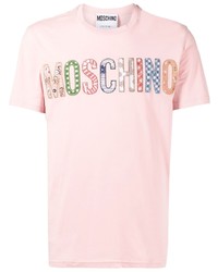 Moschino Patchwork Logo Crew Neck T Shirt