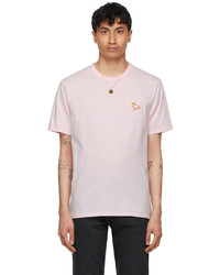 MAISON KITSUNÉ Pink Chillax Fox Patch Classic T Shirt