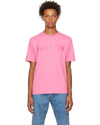 Lanvin Pink Embroidered T Shirt
