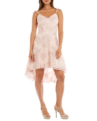 Morgan & Co. Ruffle Embroidered Fit Flare Dress